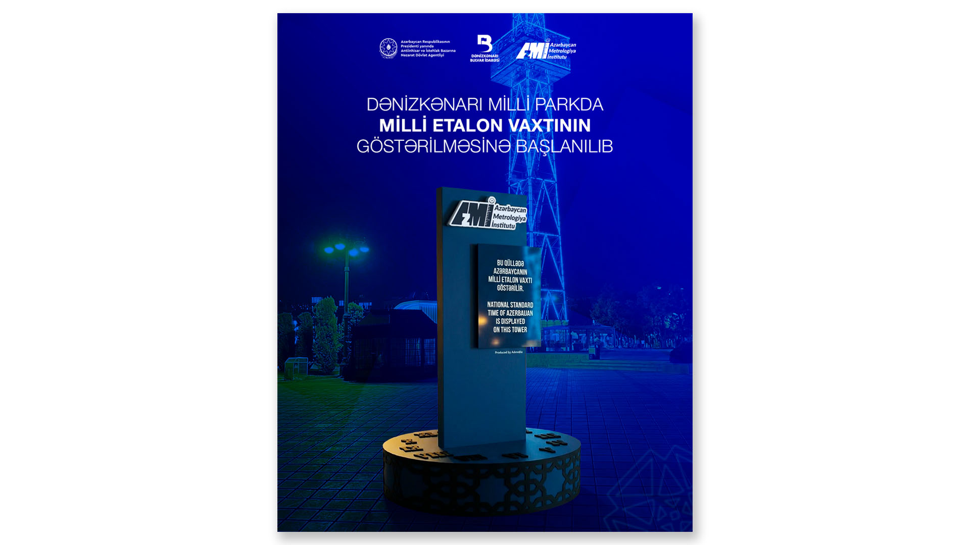 Dənizkənarı Milli Parkda Milli Etalon Vaxtının göstərilməsinə başlanılıb