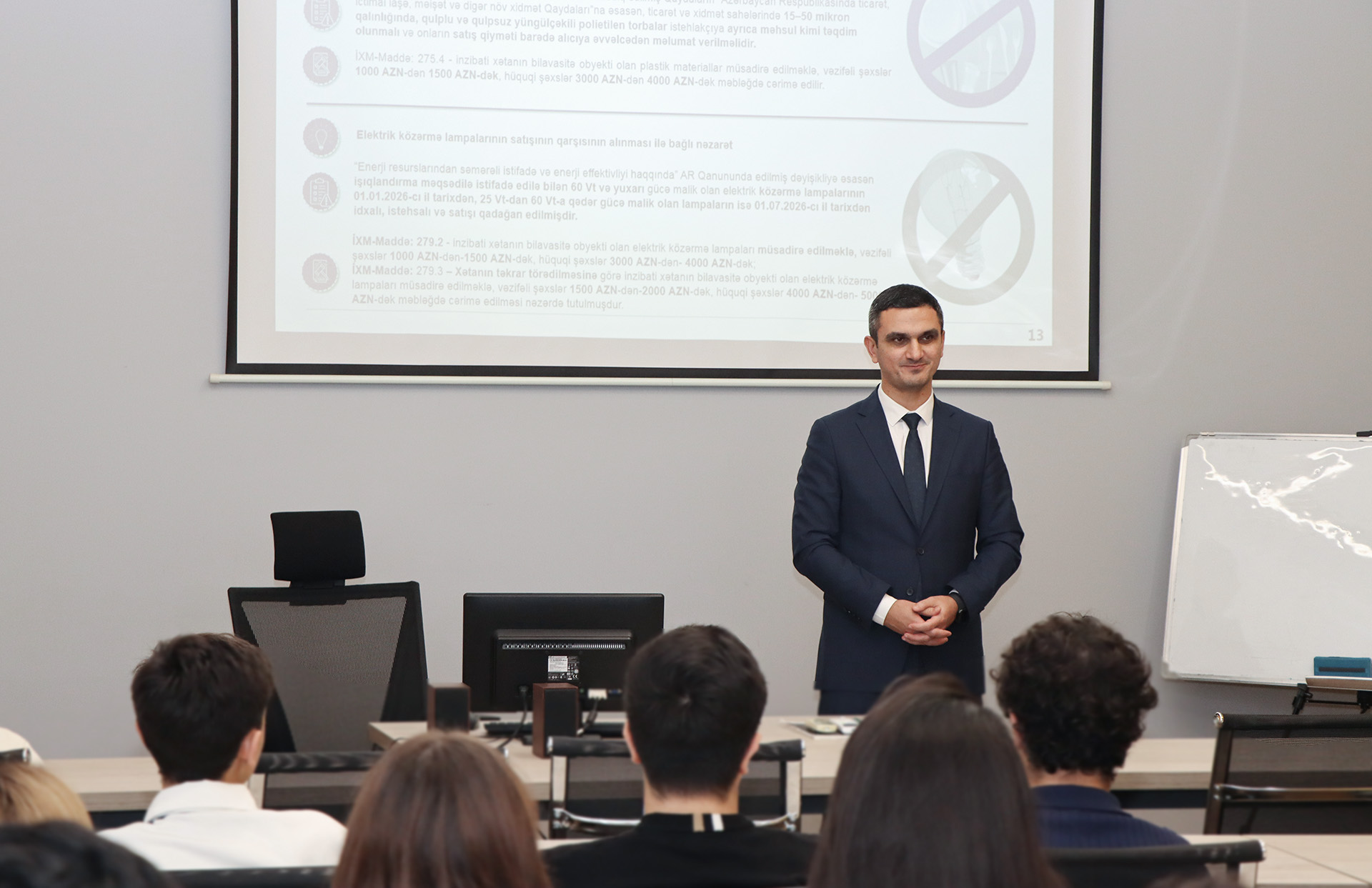 Xəzər Universitetinin tələbələri üçün istehlakçı hüquqları mövzusunda açıq dərs keçirilib