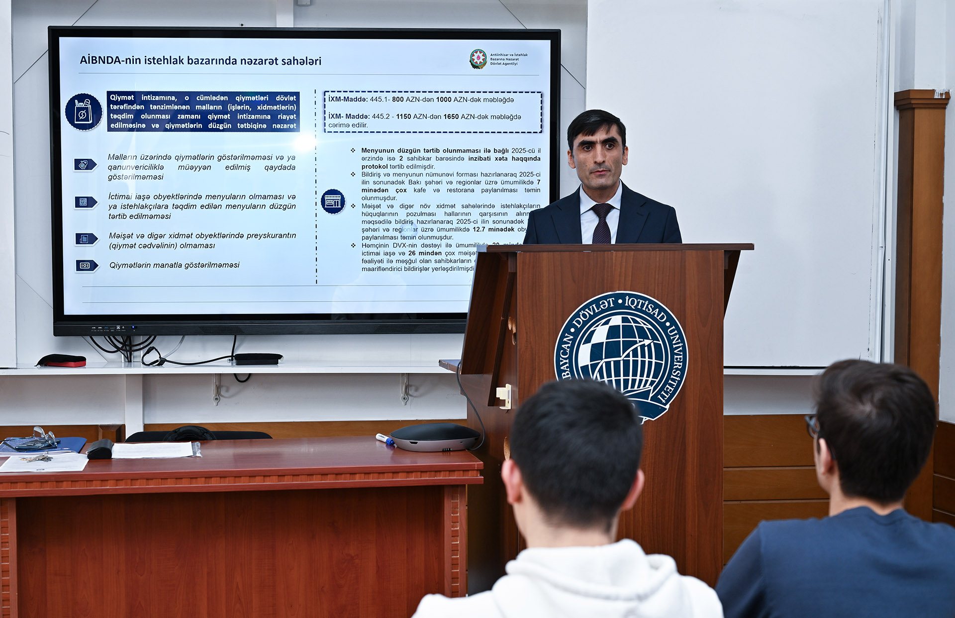 Azərbaycan Dövlət İqtisad Universitetinin tələbələri üçün açıq dərs keçirilib