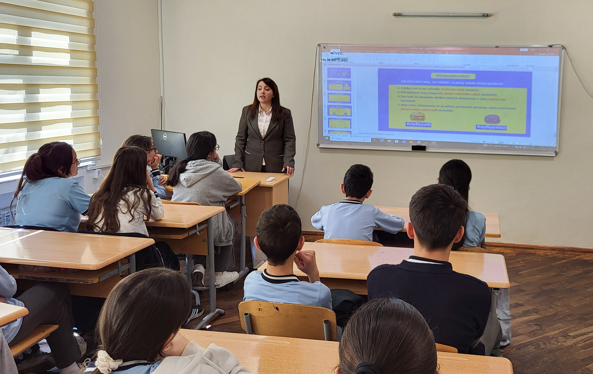 Məktəbyaşlı uşaqların istehlakçı hüquqları barədə maarifləndirilməsi məqsədilə növbəti açıq dərslər keçirilib