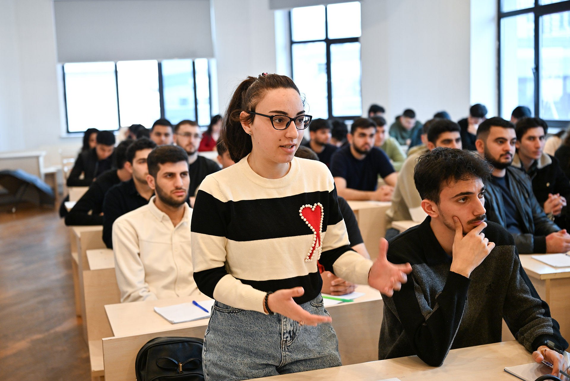 Azərbaycan Dövlət Neft və Sənaye Universitetinin tələbələri üçün açıq dərs keçirilib