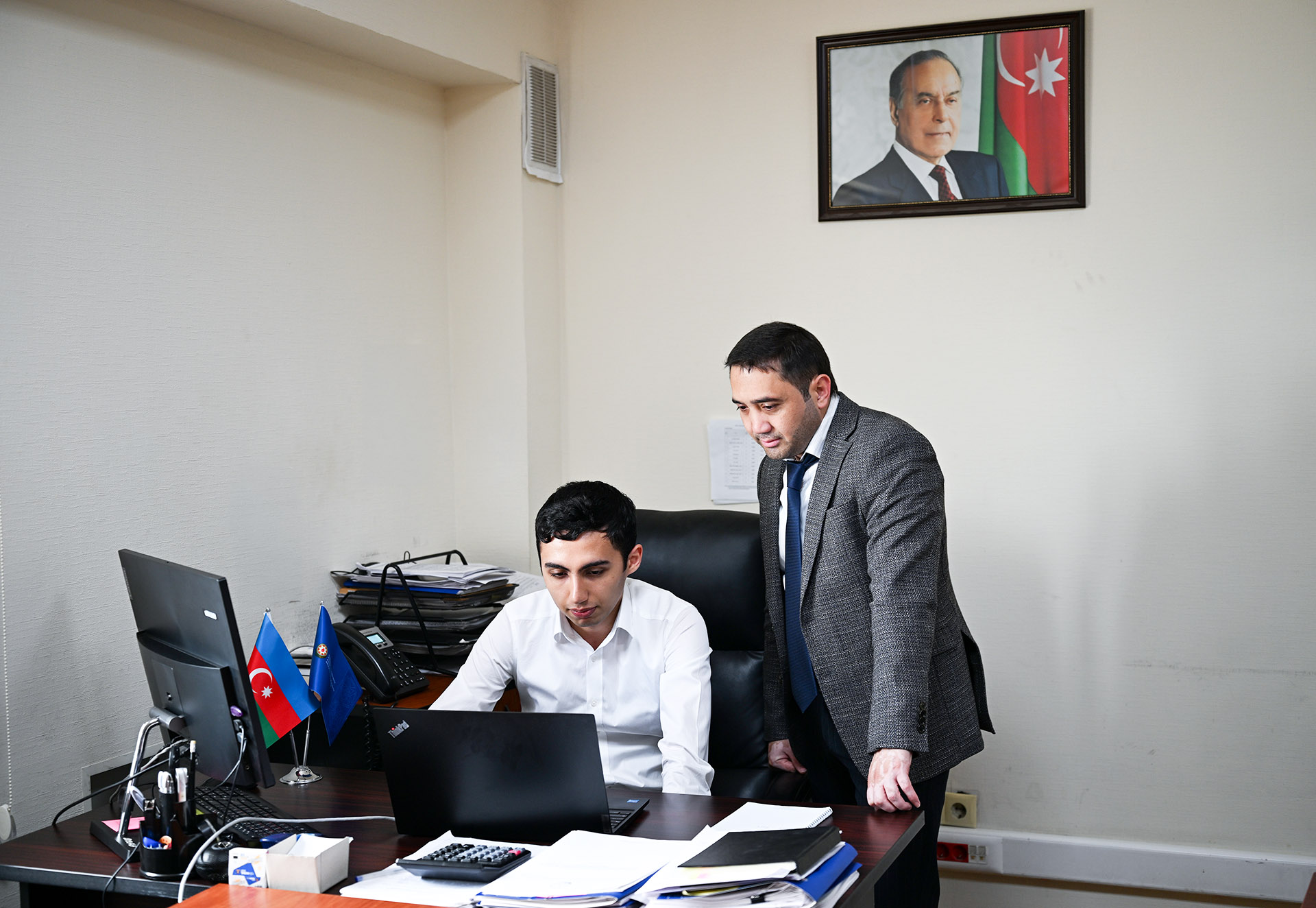 Agentlikdə istehsalat təcrübəsi keçən tələbələrlə görüş keçirilib